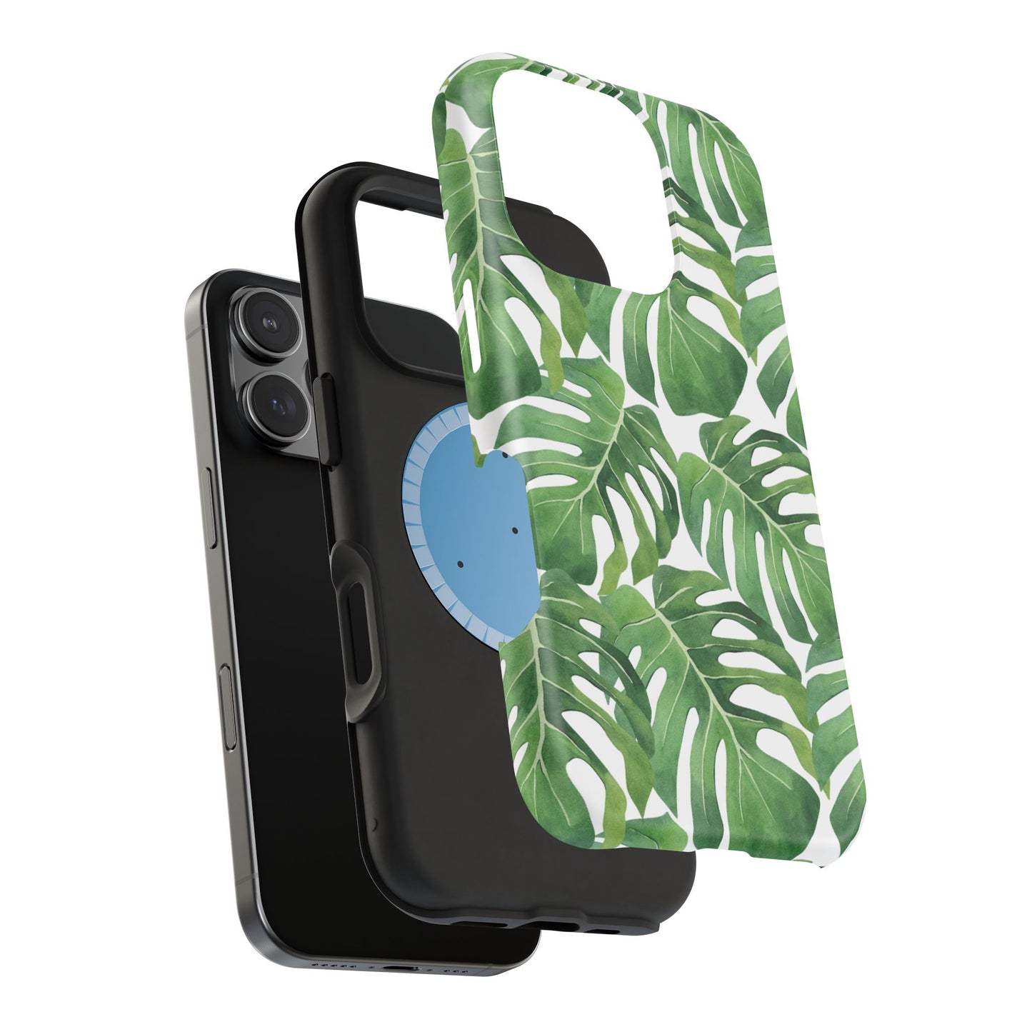 Monstera Themed Magnetic Impact-Resistant Cases