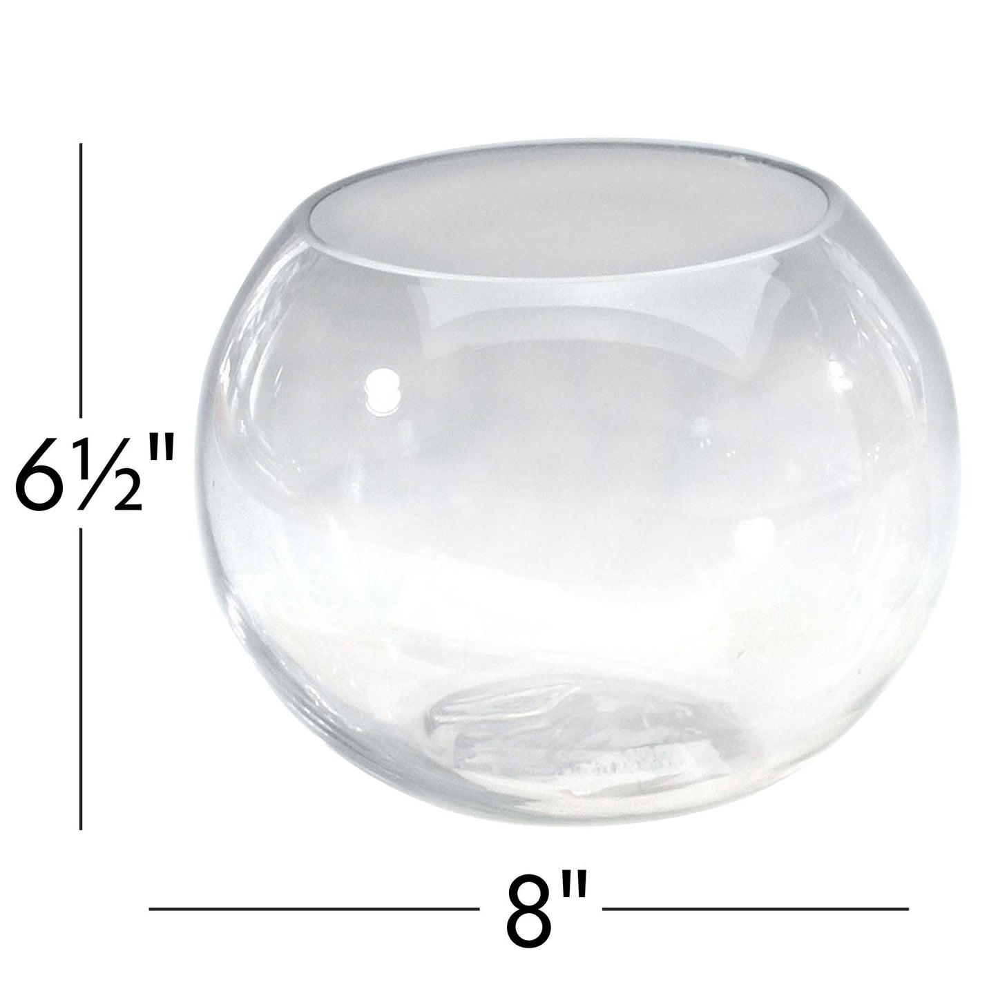 Terrarium Glass Bowl 8" x 6.5"